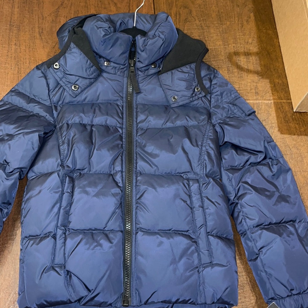 Brand new with tags gorgeous matte navy s13 down puffer coat boys size 12